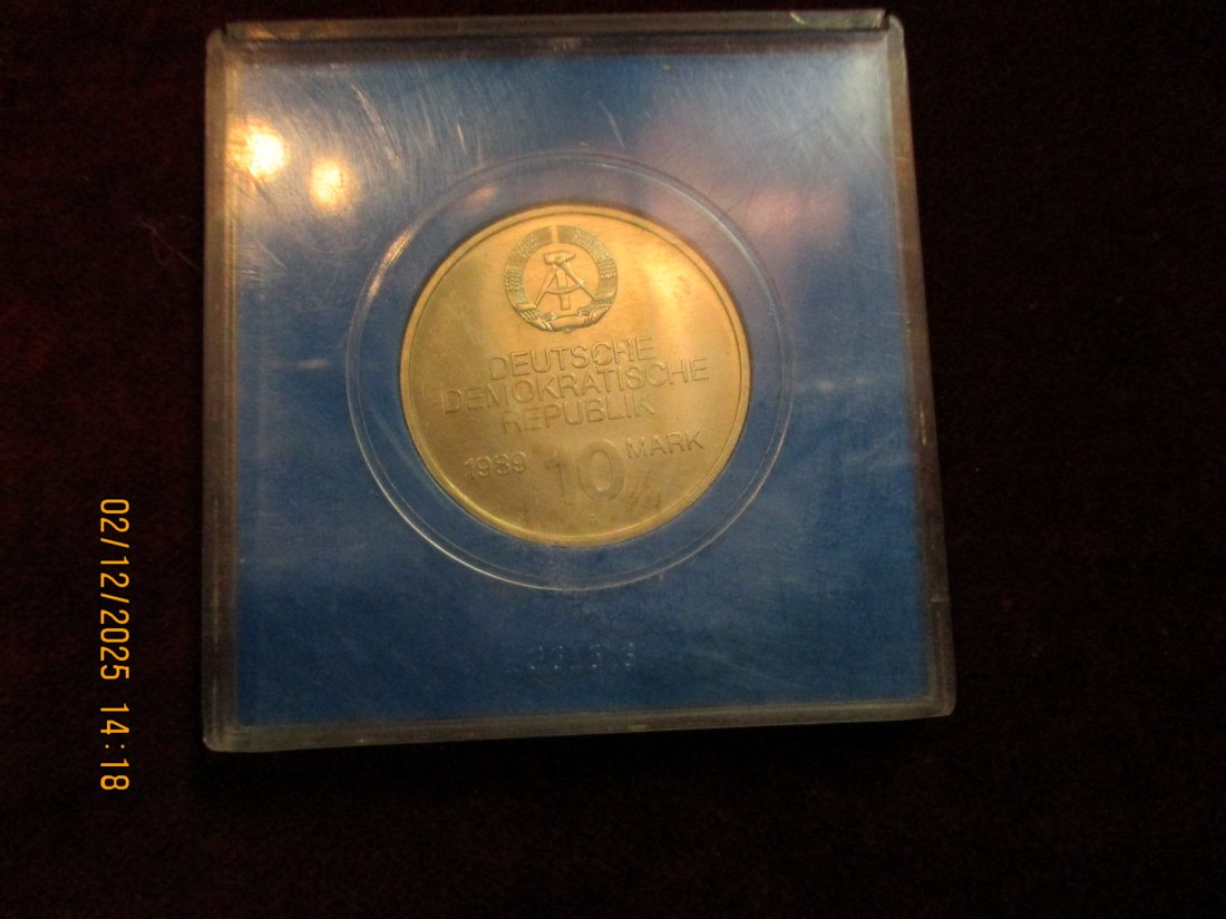  10 Mark DDR 1989 RGW Moskau  Metall: (K-N-Zk) Gewicht: 12 Gramm   