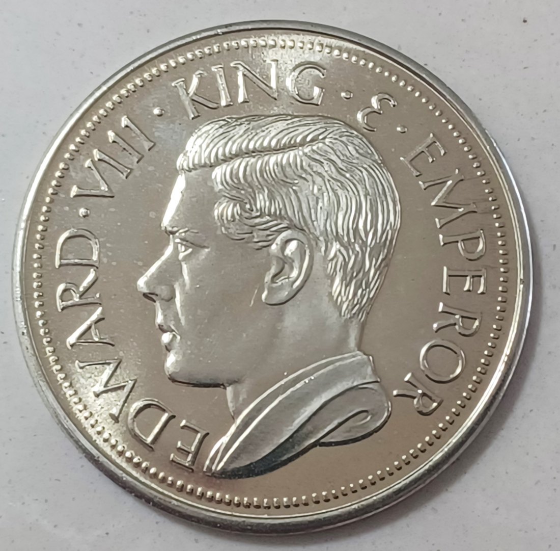  1936 Great Britian Edward VIII 38mm Fantasy Pattern Crown   