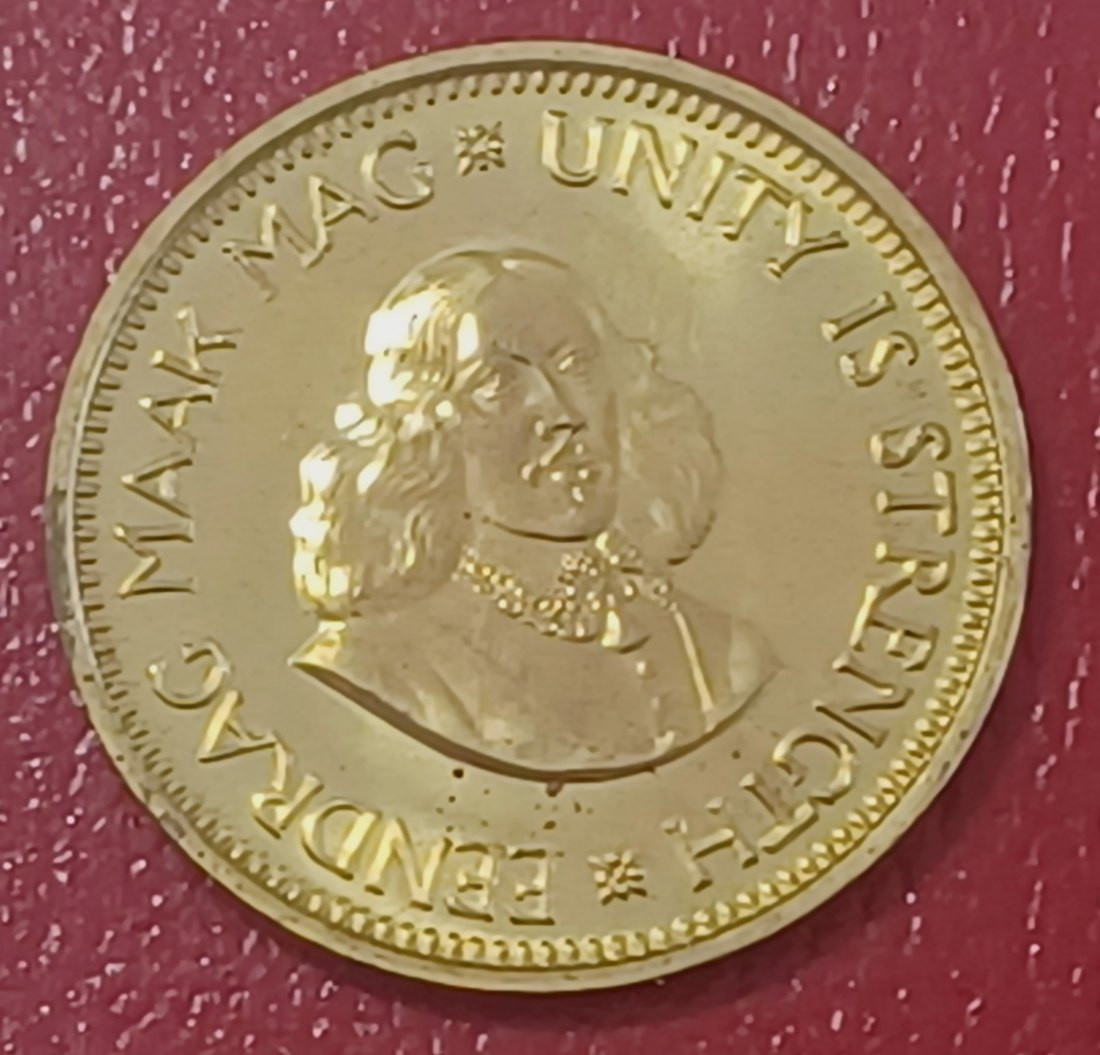  1964 South Africa Proof Van Riebeeck Wagon Half Cent Mintage 16,000   