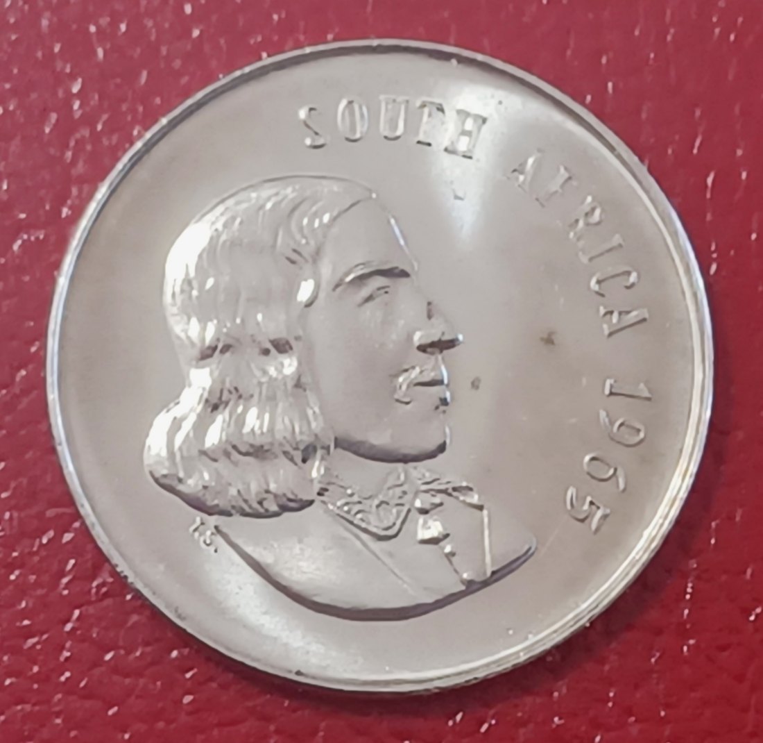  1965 South Africa Proof Van Riebeeck African Protea Twenty Cent 20c Mintage 7,968 English Legend   