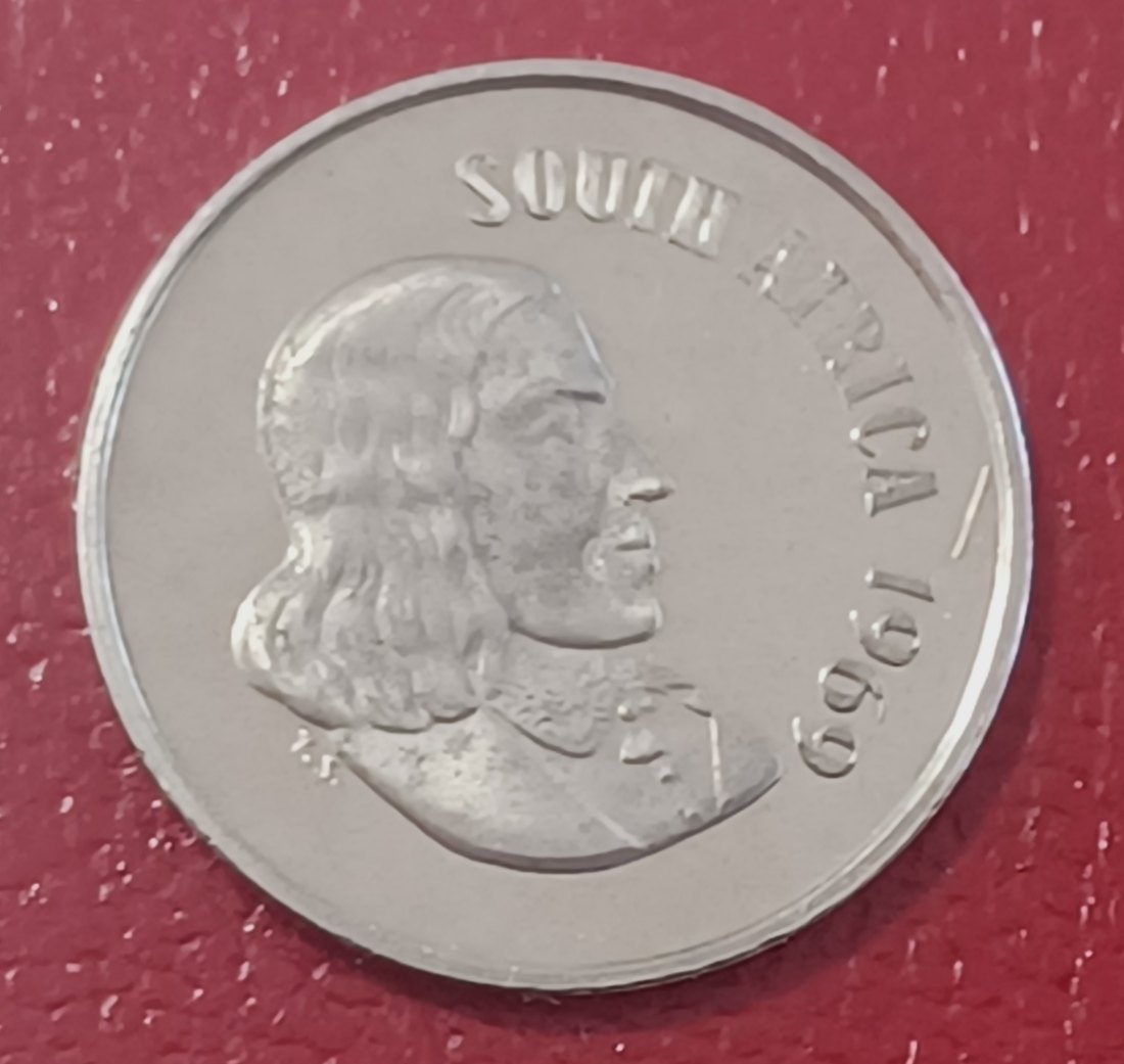  1969 South Africa Proof Van Riebeeck Aloe Plant Ten Cent 10c Mintage 12,000 English Legend   