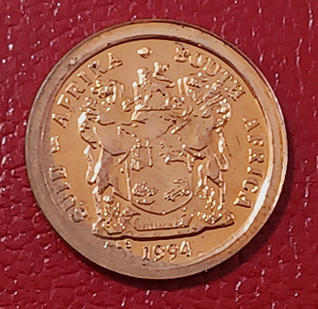  1994 South Africa PROOF Africa Fish Eagle Two Cents 2c Mintage 6,786   