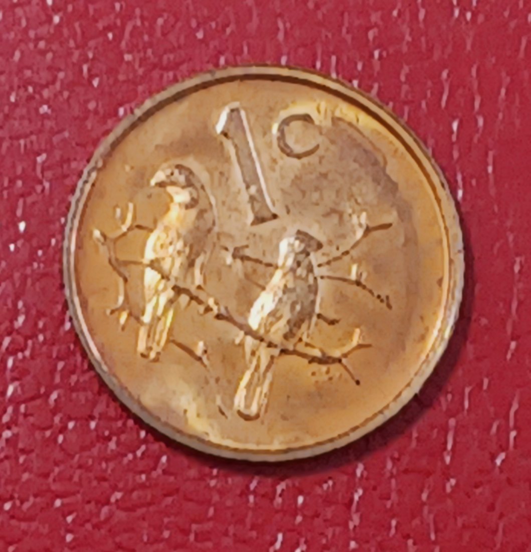  1988 South Africa PROOF Sparrows One Cents 1c Mintage 7,250   