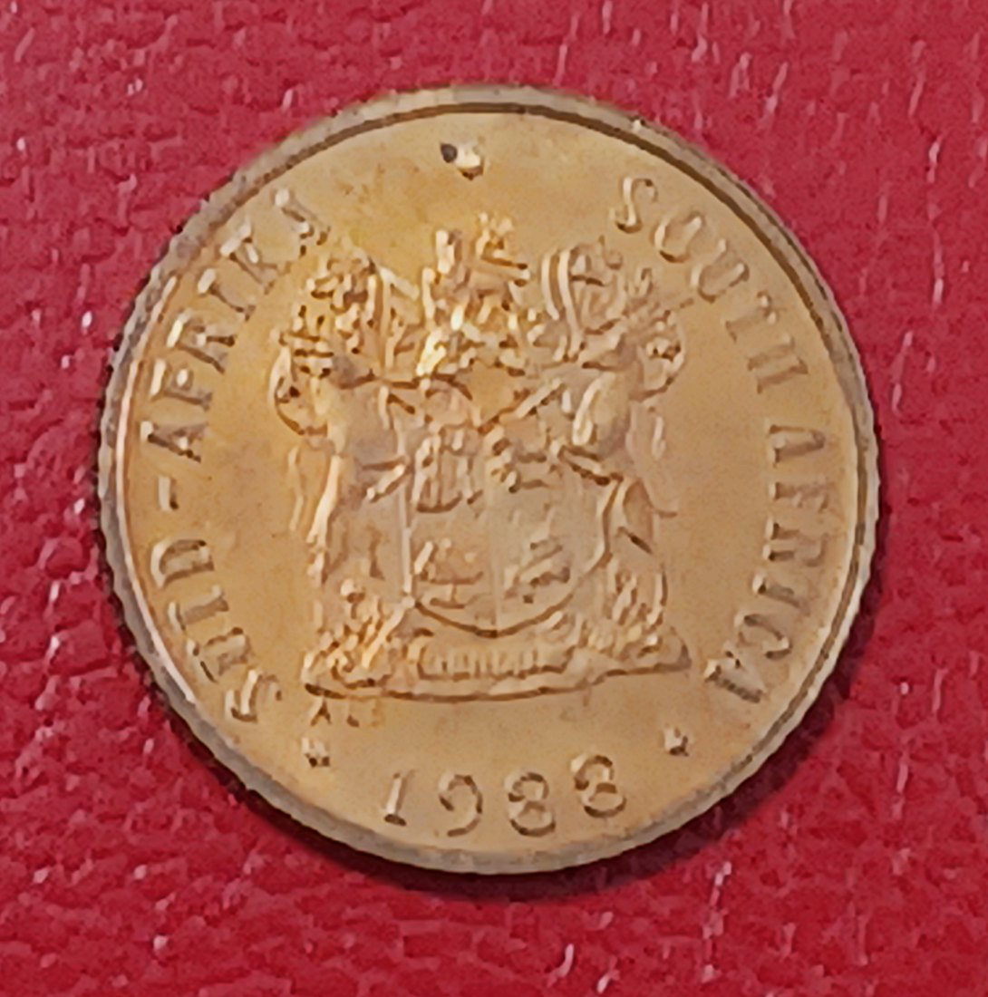  1988 South Africa PROOF Sparrows One Cents 1c Mintage 7,250   