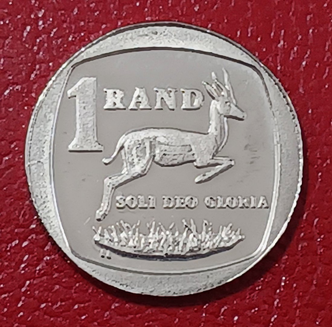  1993 South Africa PROOF Springbok One Rand R1 MINTAGE 10,902   