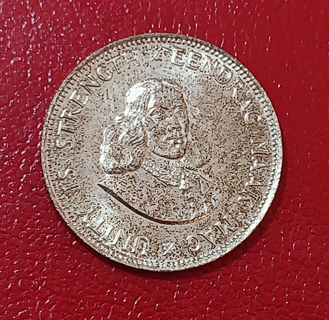  1964 South Africa PROOF Van Riebeeck Twenty Cent 20c MINTAGE 16,000 50% Silver   