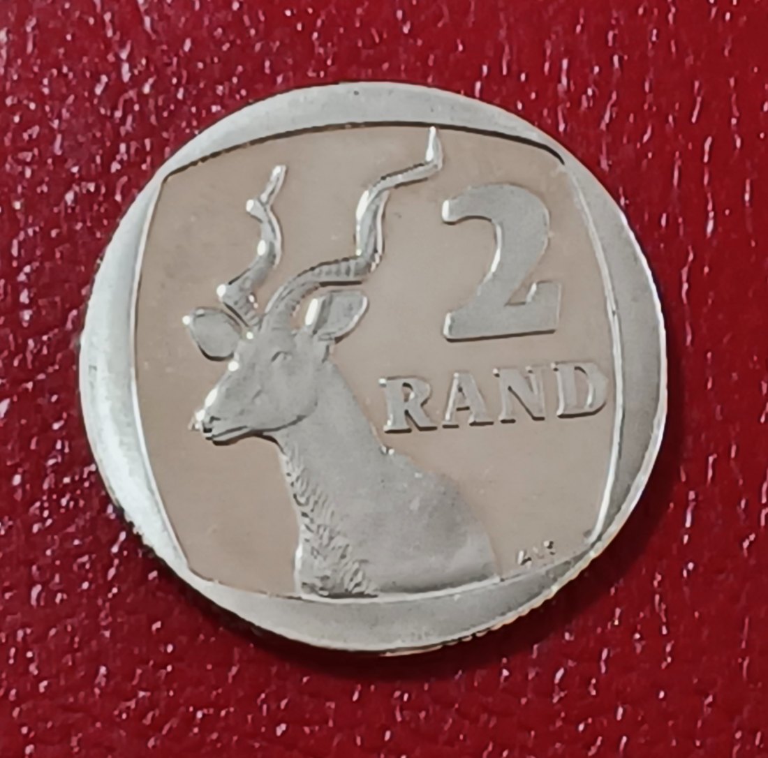  1997 South Africa PROOF KUDU Two Rand R2 MINTAGE 3,596   