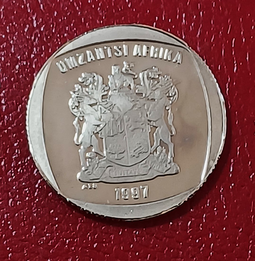  1997 South Africa PROOF KUDU Two Rand R2 MINTAGE 3,596   