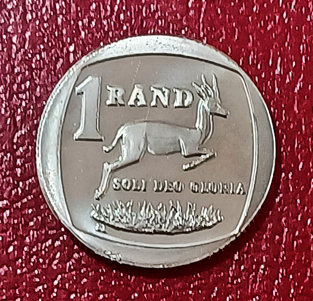  1991 South Africa PROOF Springbok One Rand R1 MINTAGE 12,000   