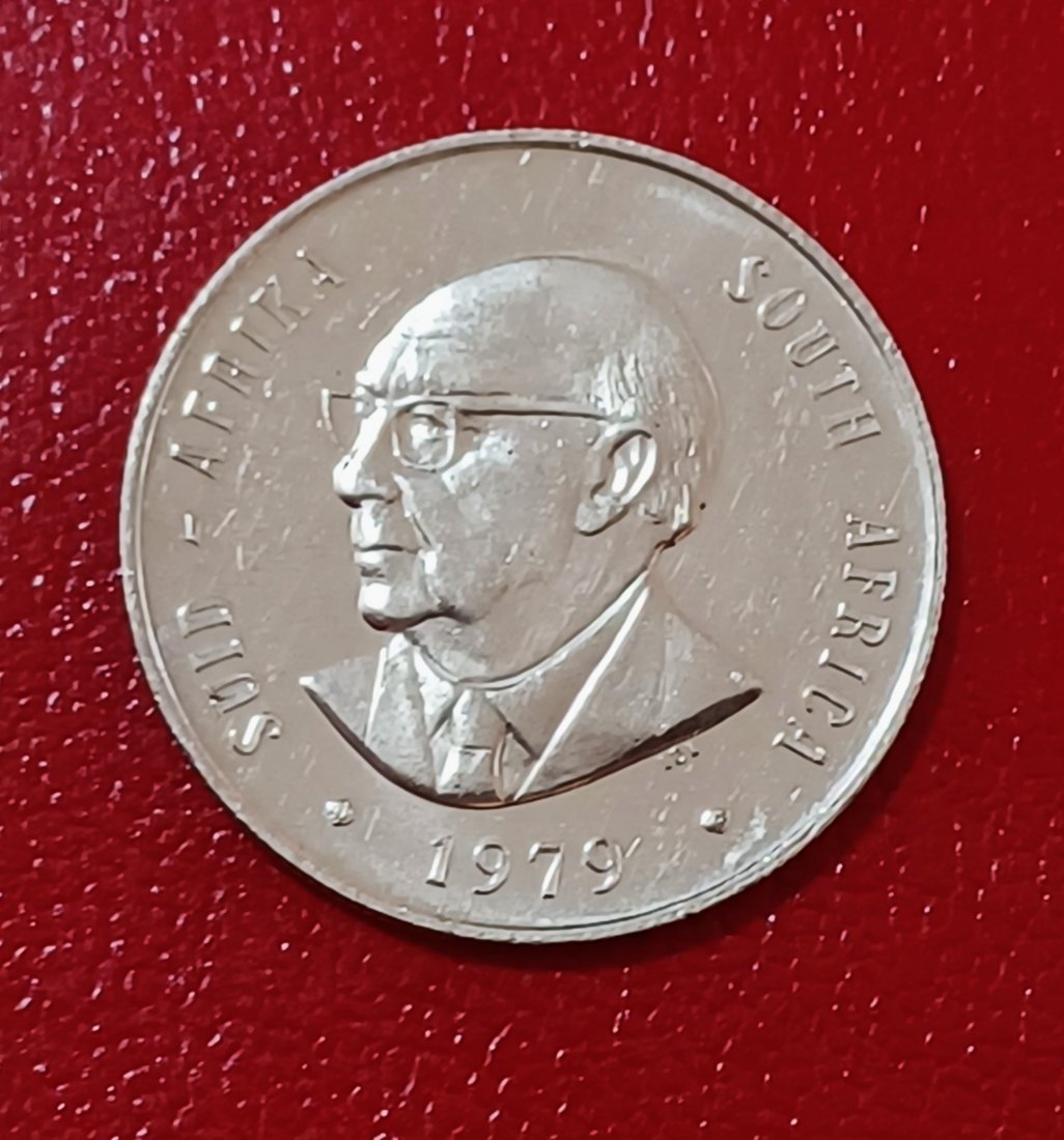  1979 South Africa PROOF Springbok Diederichs Nickel One Rand R1 MINTAGE 5,000   