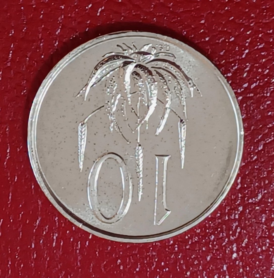  1966 South Africa Proof Van Riebeeck Aloe Plant Ten Cent 10c Mintage 25,000 English Legend   