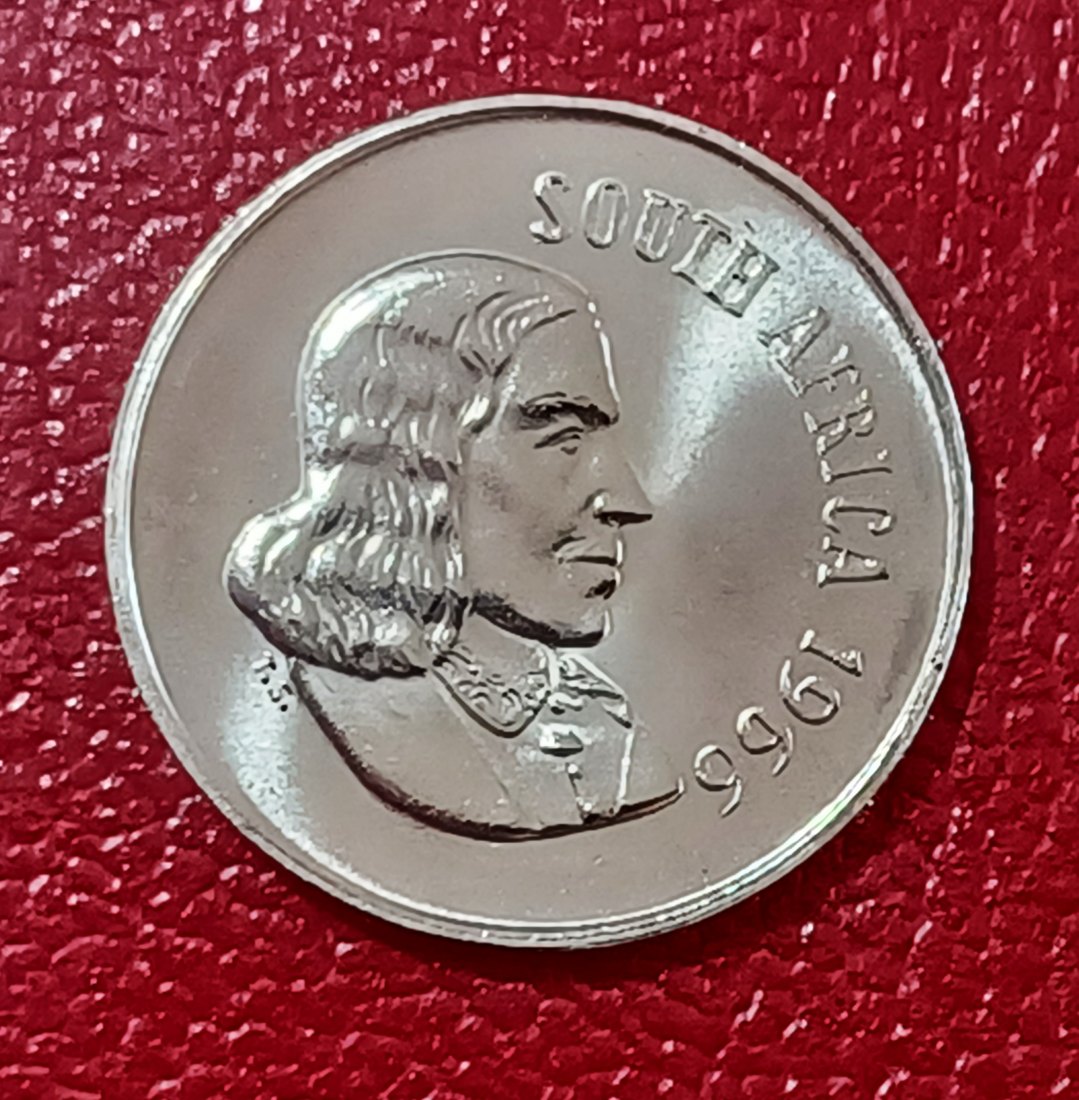  1966 South Africa Proof Van Riebeeck Aloe Plant Ten Cent 10c Mintage 25,000 English Legend   
