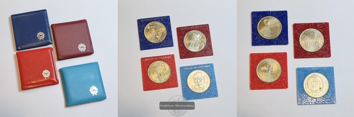  Ungarn 100 Forint 1983/1984 LOT 4 Münzen FM-Frankfurt   