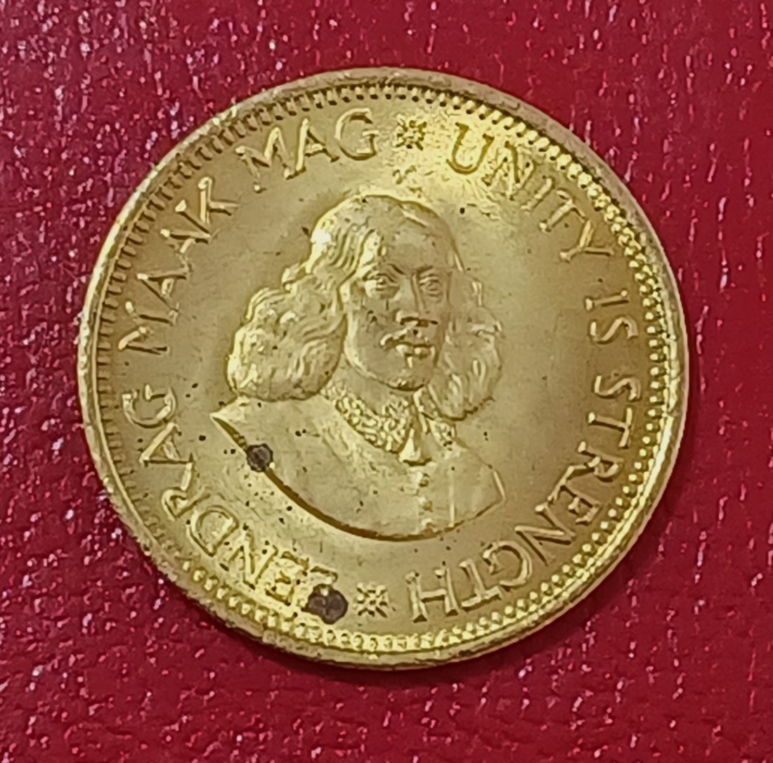  1963 South Africa Proof Van Riebeeck Wagon Half Cent Mintage 4,025   