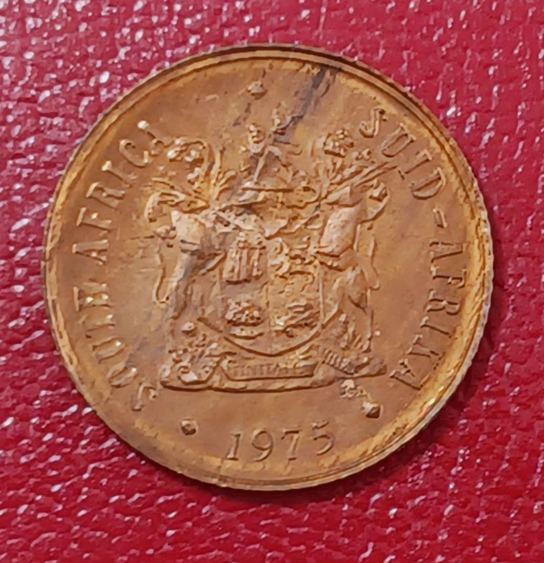  1975 South Africa PROOF Wildebeest Two Cents 2c Mintage 18,000   