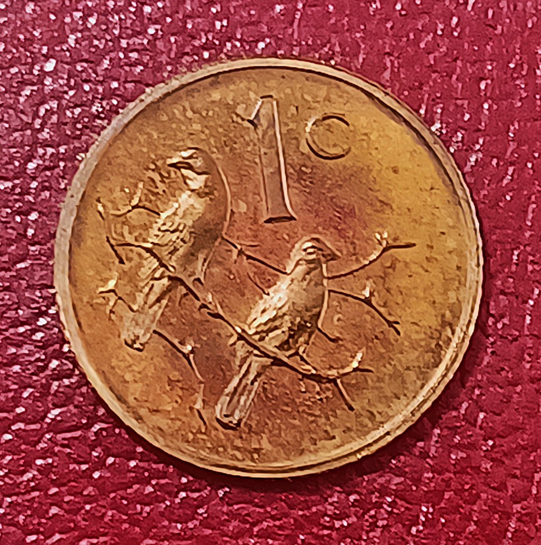  1985 South Africa PROOF Sparrows One Cents 1c Mintage 9,859   