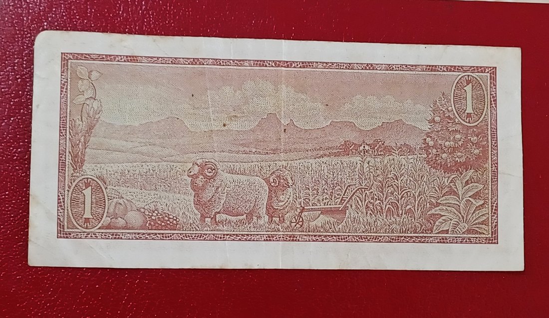  1973-1975South Africa Van Riebeeck Een Rand One Rand B365 332546 Afrikaans English   