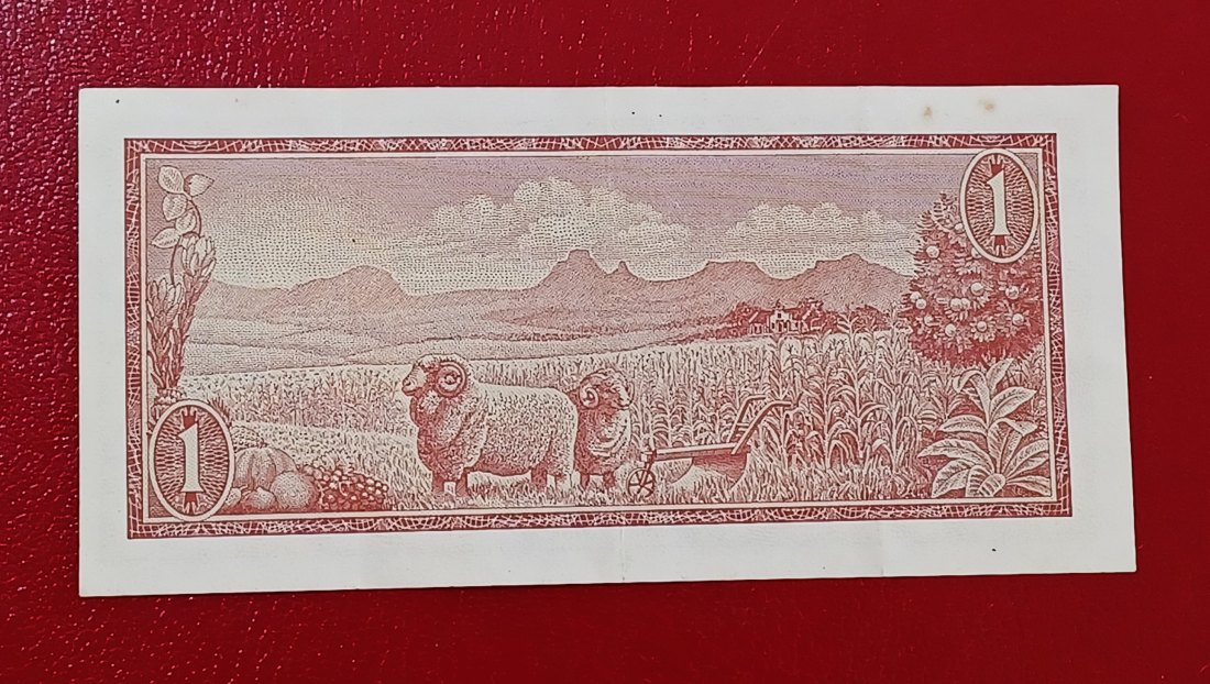  1973-1975South Africa Van Riebeeck Een Rand One Rand B560 333818 English Afrikaans   