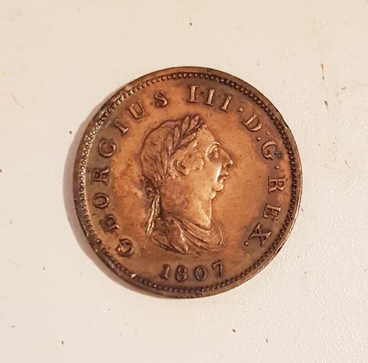 GB/UK 1807 George III 1 Penny in VZGL.!