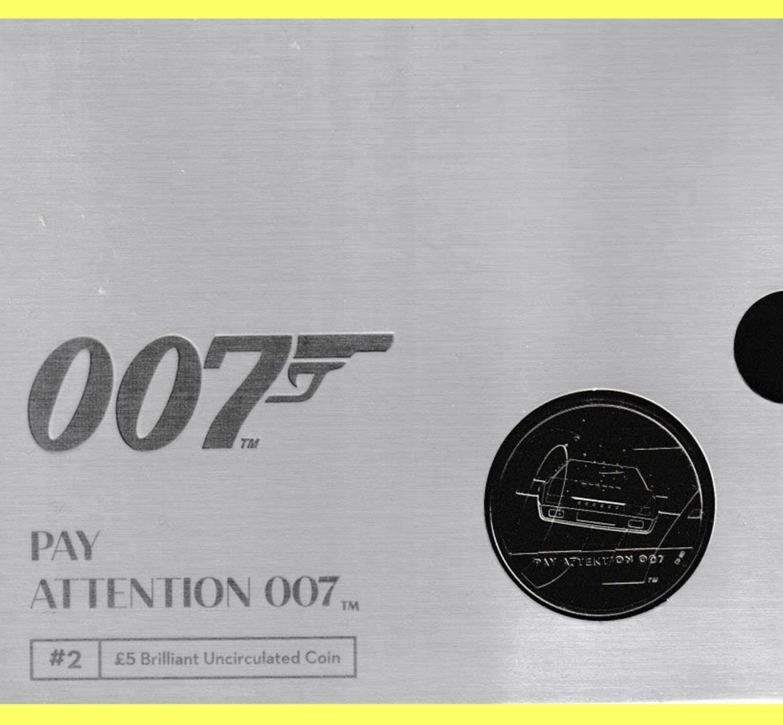  Großbritannien 5-Pfund-SM *James Bond - Pay Attention 007* 2020   
