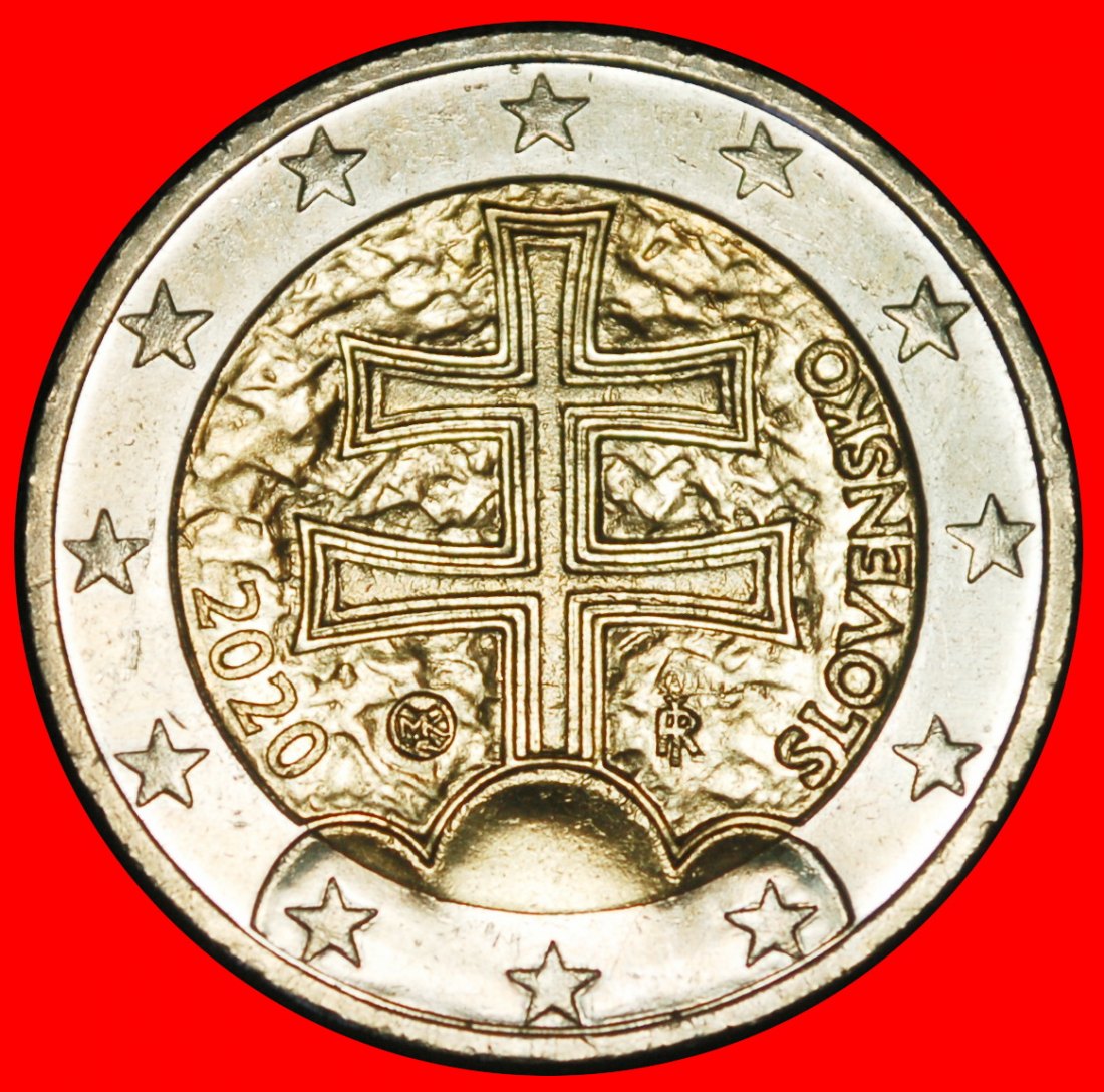Ⰿ 3 HILLS (2009-2025): SLOVAKIA ★ 2 EURO 2020 I r3! MINT LUSTRE!★LOW START★ NO RESERVE!