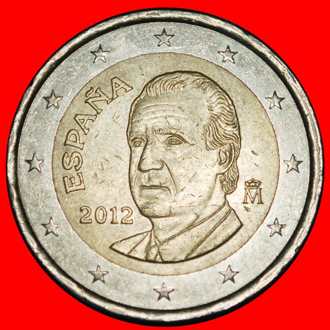 Ⰿ NON-PHALLIC 2010-2014: SPAIN★ 2 EURO 2012 D I r1! JUAN CARLOS I (1975-2014)★LOW START★ NO RESERVE!