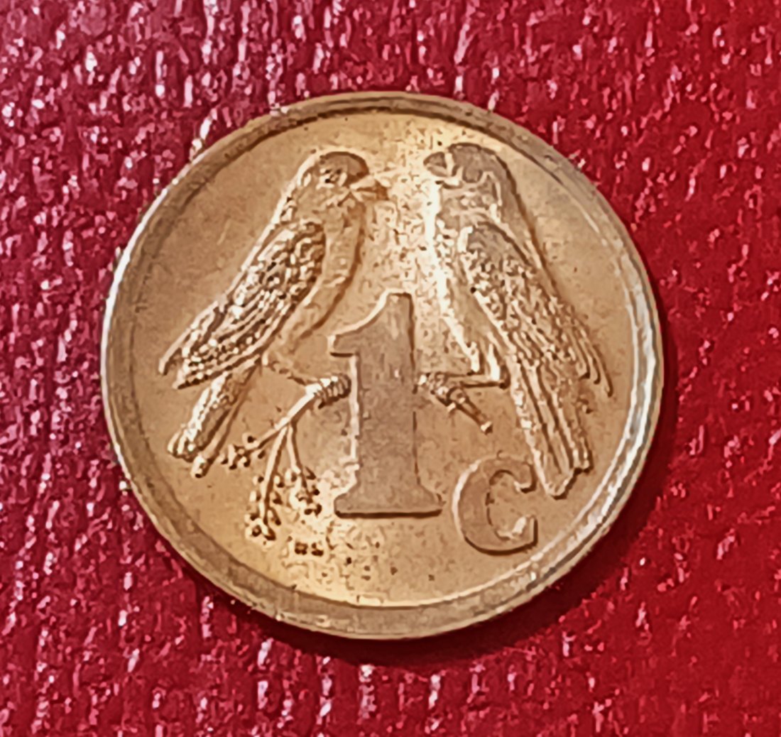  1996 South Africa PROOF Sparrows One Cents 1c Mintage 4,827   