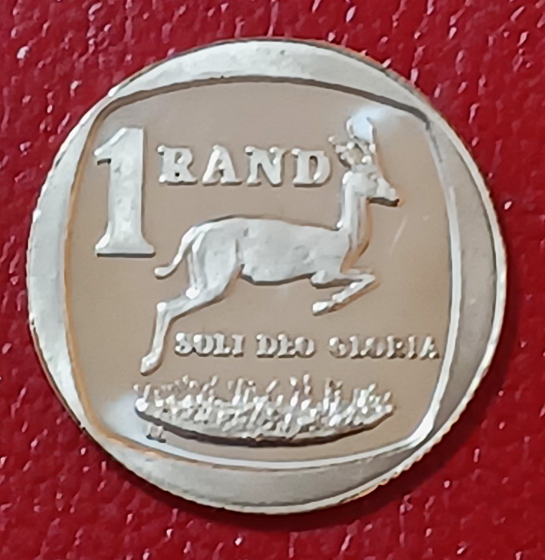  1992 South Africa PROOF Springbok One Rand R1 MINTAGE 10,000   