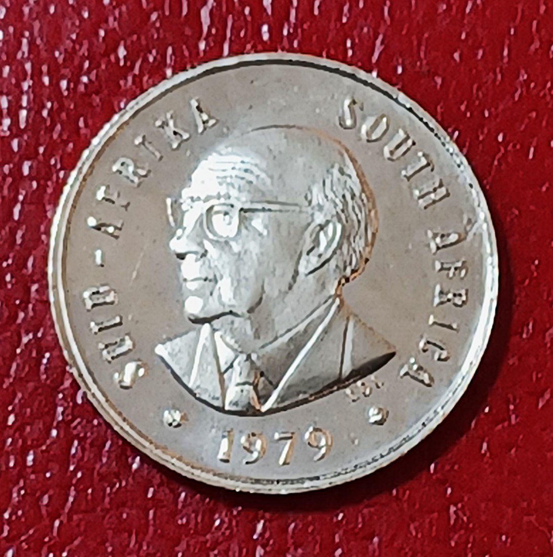  1979 South Africa PROOF Blue Crane Diederichs Five Cents 5c Mintage 17,000   