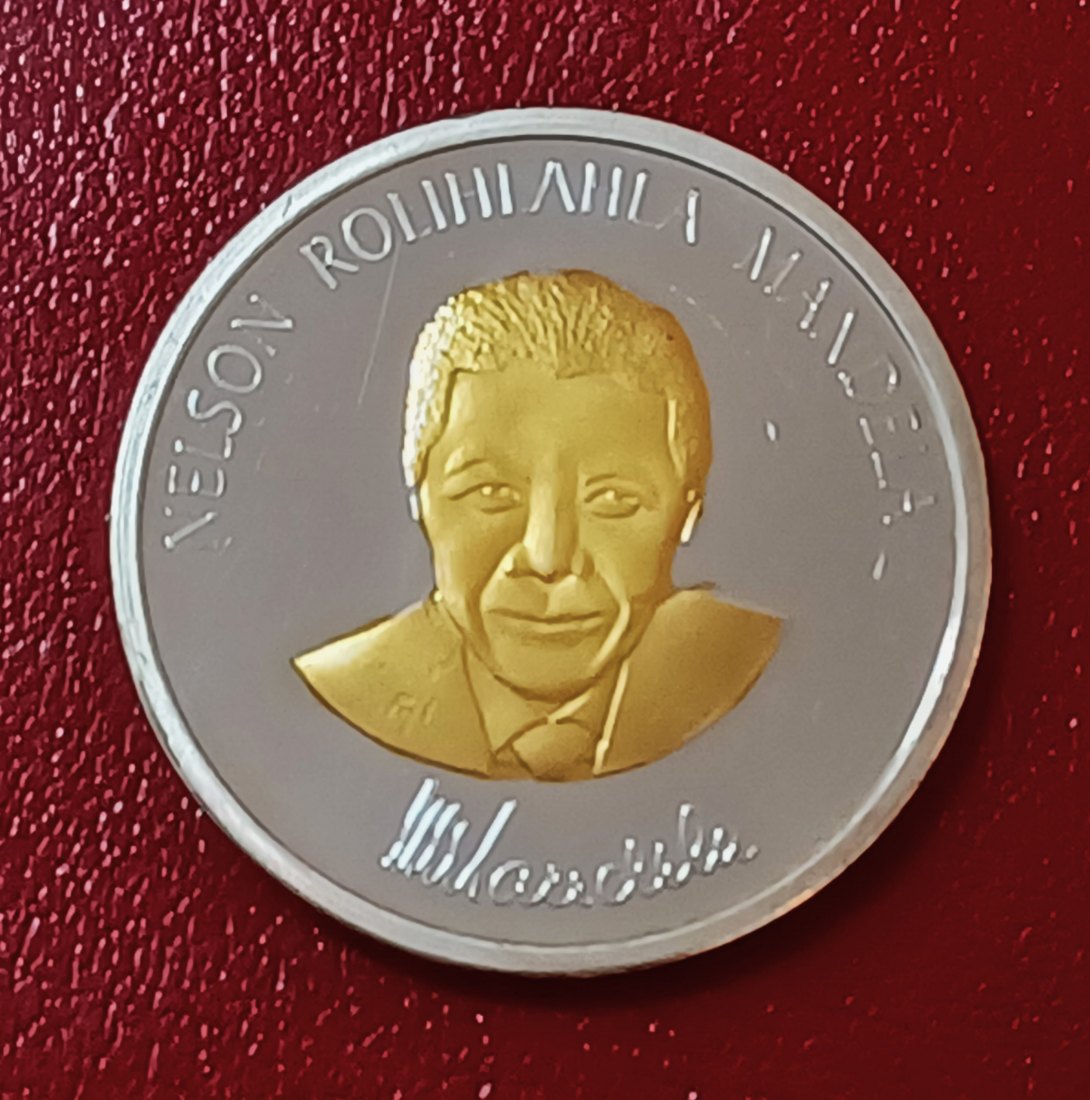  South Africa Nelson Rolihlahla Mandela A Long Walk to Freedom Robben Island 1964~198 38mm 29g Medal   