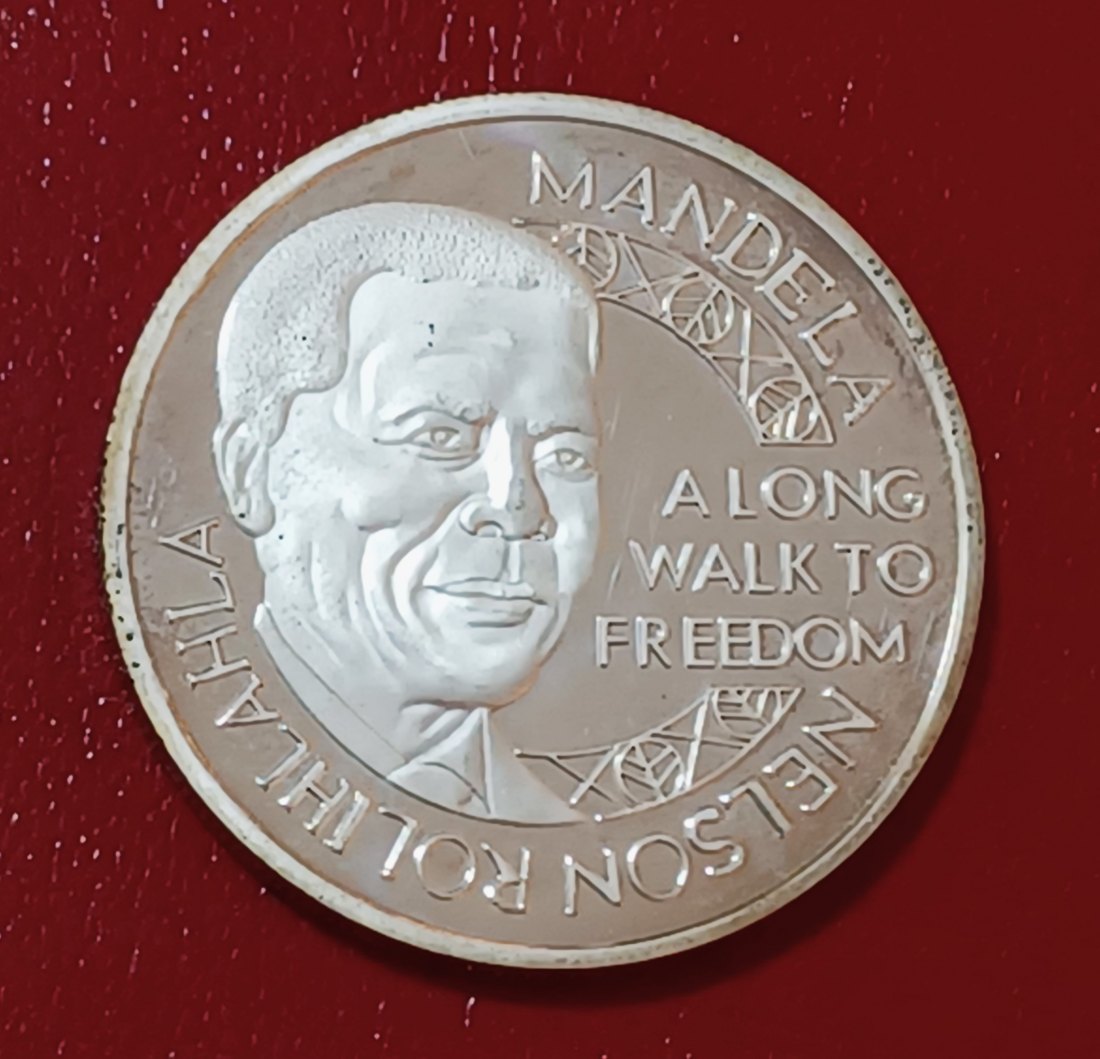  South Africa Nelson Rolihlahla Mandela A Long Walk to Freedom 1993 Nobel Peace Prize 38mm 29g Medal   