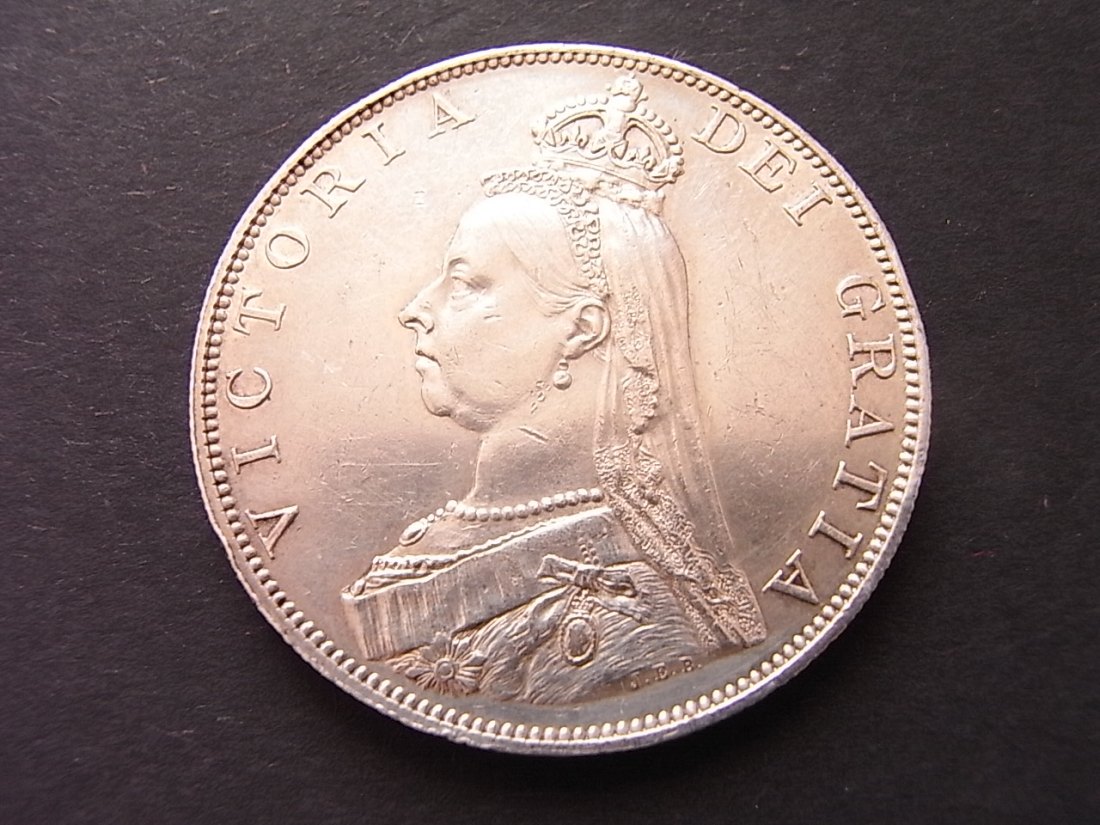  Großbritannien 2 Florin 1887 vzgl Silber 22,56gr.   