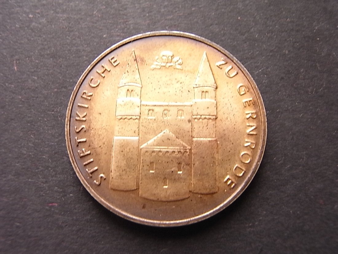  DDR Silbermedaille Stiftskirche zu Gernrode stgl 26mm 8,73gramm   