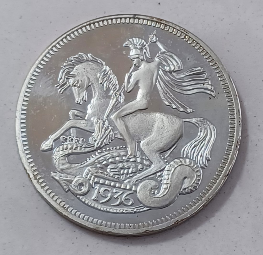  1936 Great Britian Edward VIII 38mm Fantasy Pattern Crown   