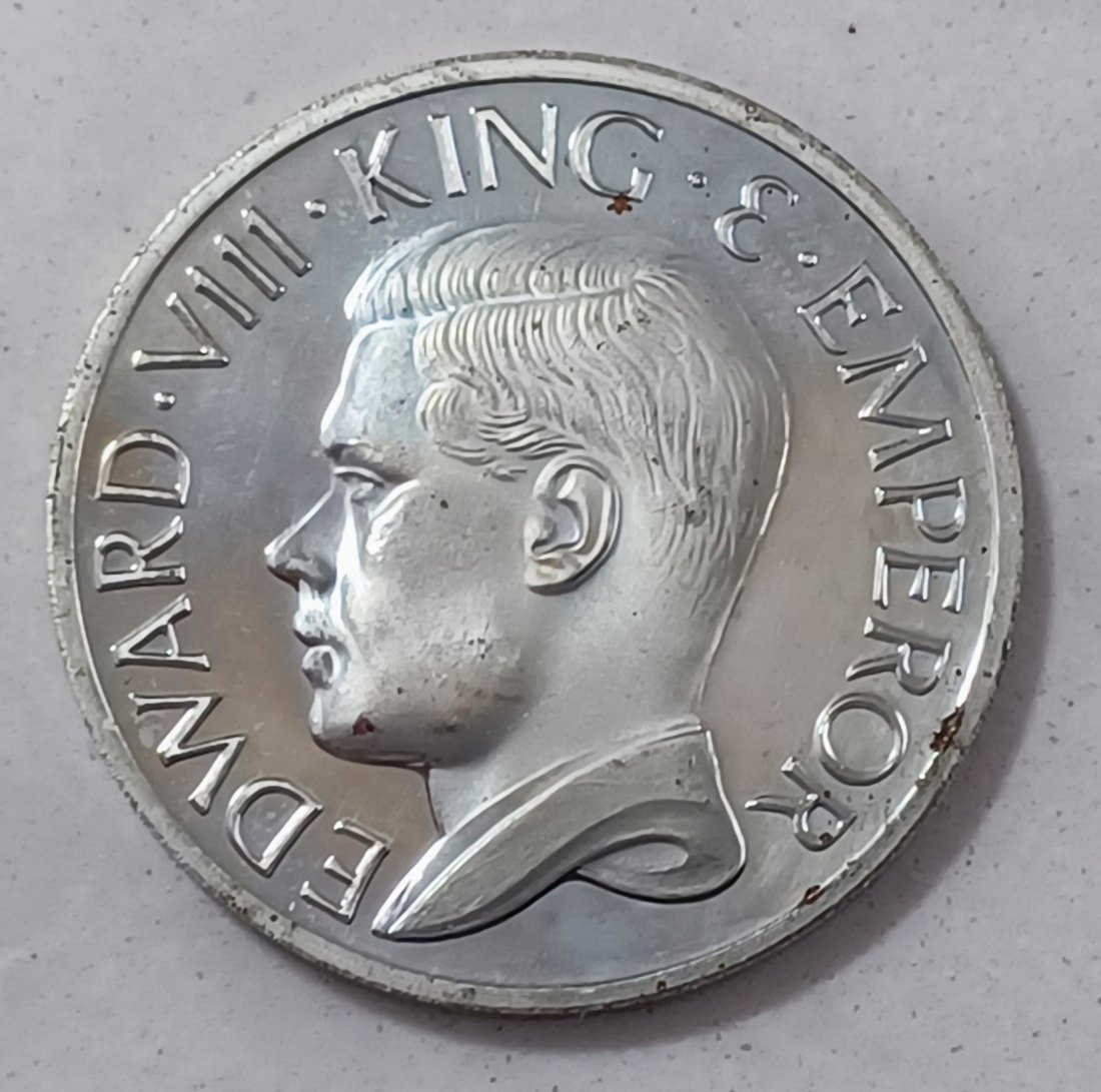  1936 Great Britian Edward VIII 38mm Fantasy Pattern Crown   