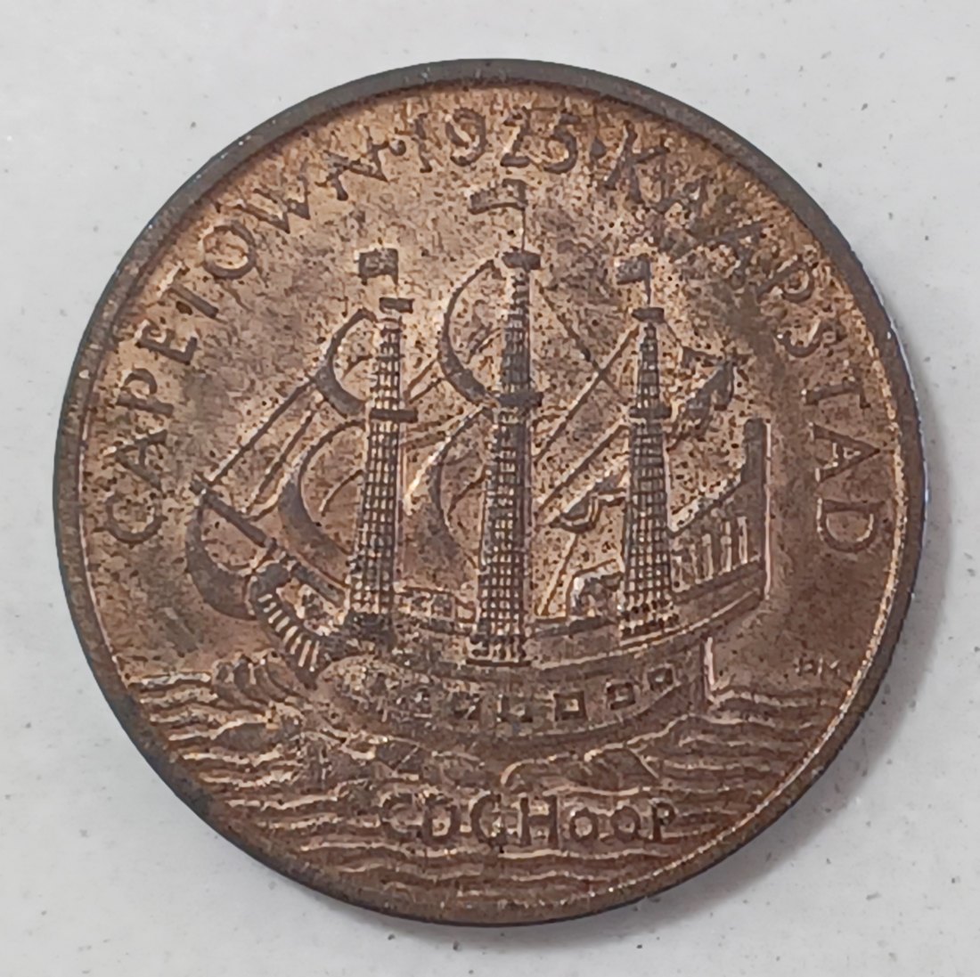  1925 Edward Prince of Wales visit to Kaapstad *Cape Town* South Africa 32mm Medal   