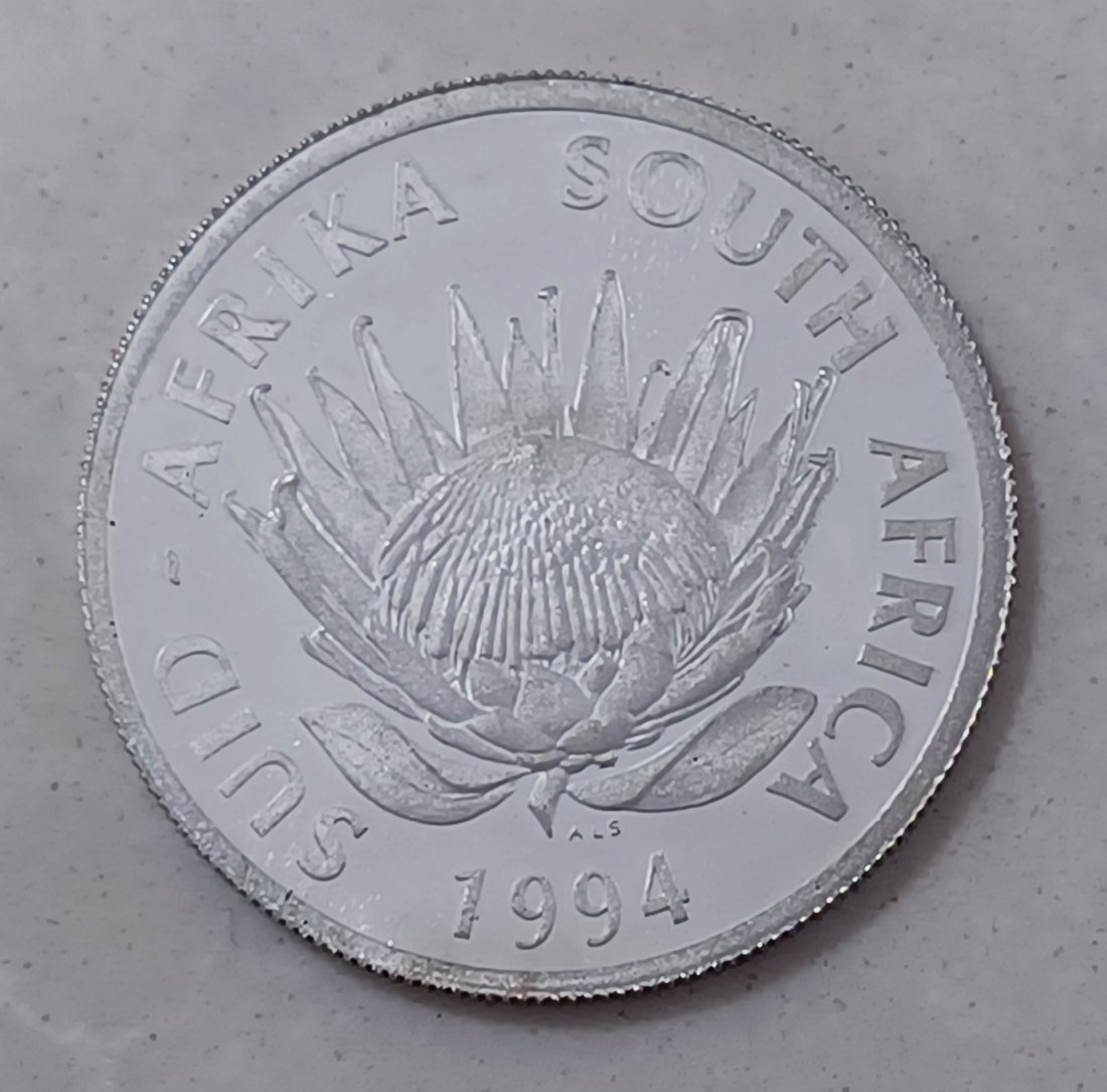  1994 South Africa PROOF Nature Conservation 100 Years One Rand R1 MINTAGE 4,706 92.5% Silver 15g   