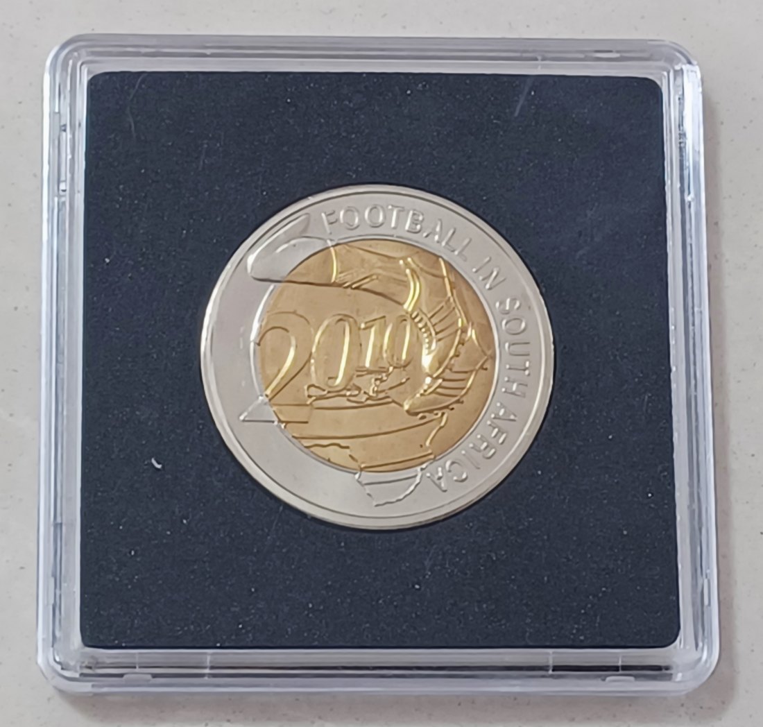  2010 Football South Africa Location Cape Town Final Round Participant Germany Bimetallic Token   