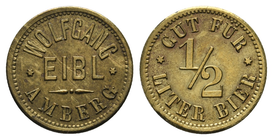  Bayern, Amberg, Wolfgang Eibl, Biermarke, Menzel 527.2   