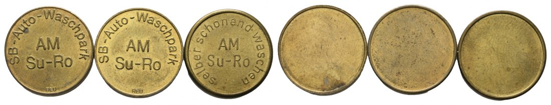  Bayern, Amberg, SB-Auto-Waschpark AM S-Ro, Marken (3 Stück), Menzel -   