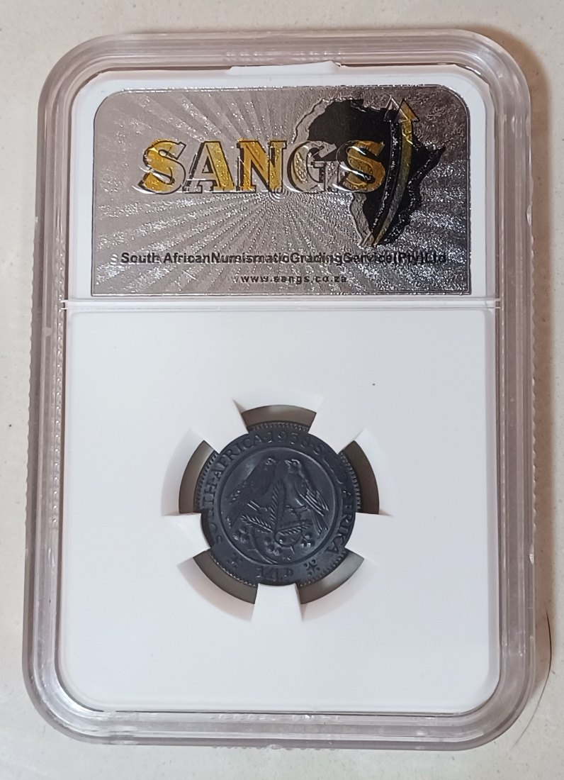  1938 BU UNC South Africa Sparrows George VI Quarter Penny ¼P SANGS MS63BN RARE MINTAGE 51,296   