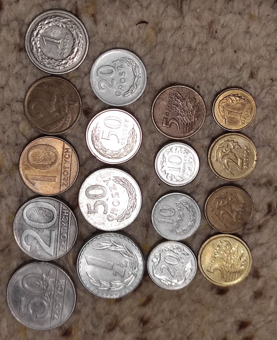  Set 6: 17 verschiedene Münzen aus Polen   