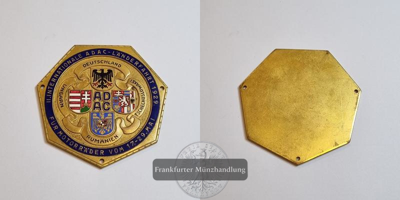  Deutschland Bronzeplakette II. Internationale ADAC-Länderfahrt FM-Frankfurt   