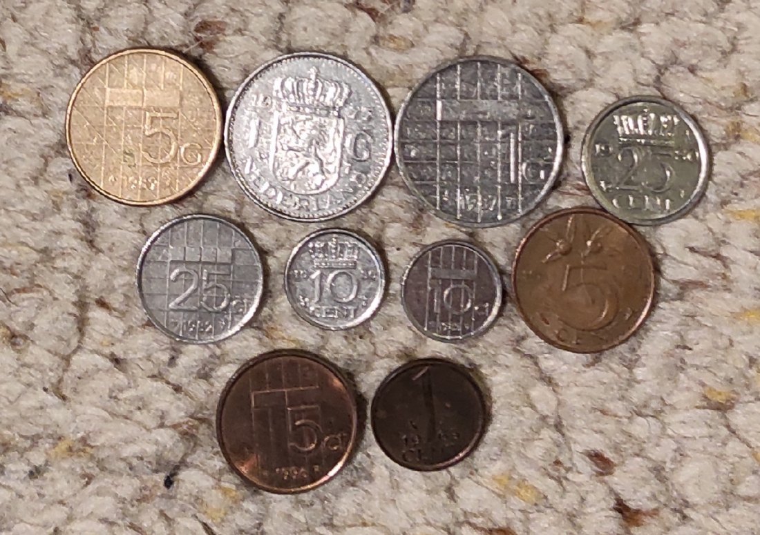  Set 5: 10 verschiedene Münzen aus den Niederlanden   
