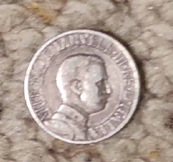  Italien 1 Lire 1912, Silber 5 gr./0,865, Durchmesser 23 mm,   