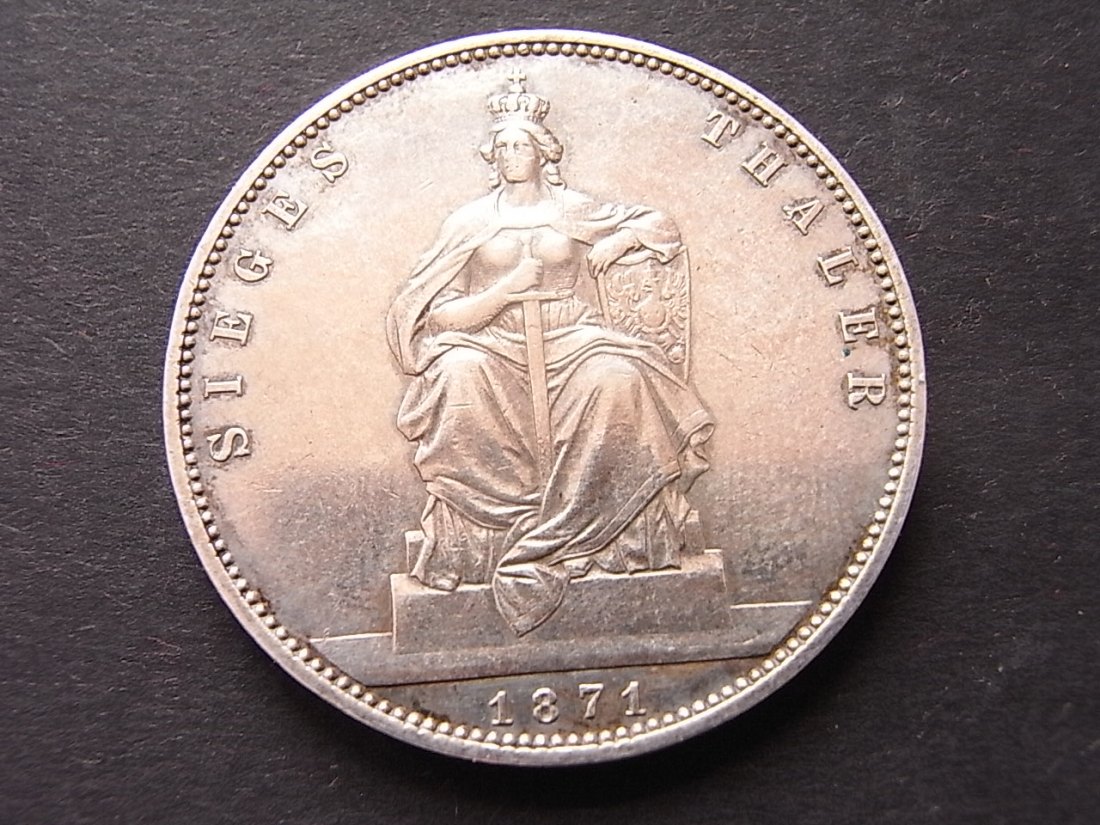  Preussen Sieges Taler 1871 ss   