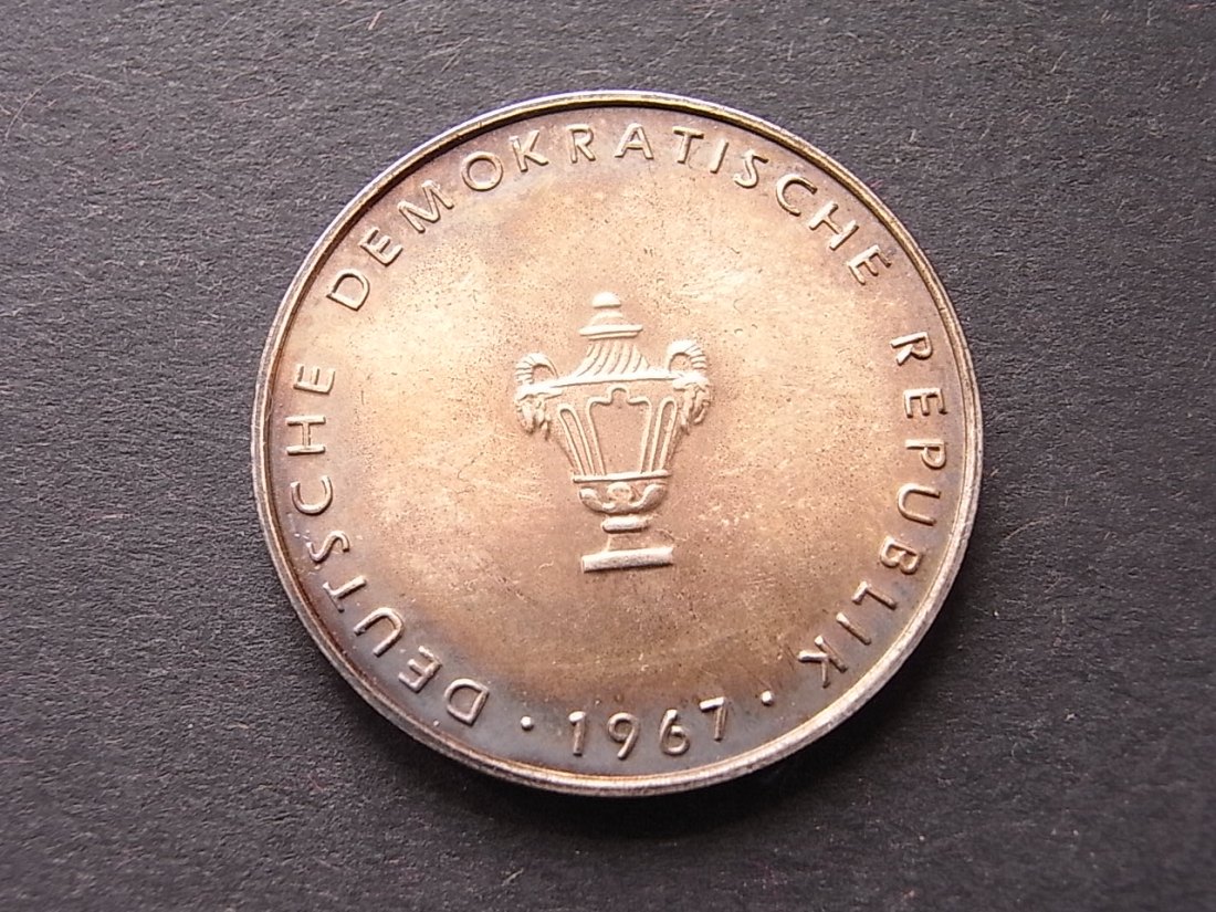  DDR Silbermedaille Moritzburg / Dresden 1967 26mm   