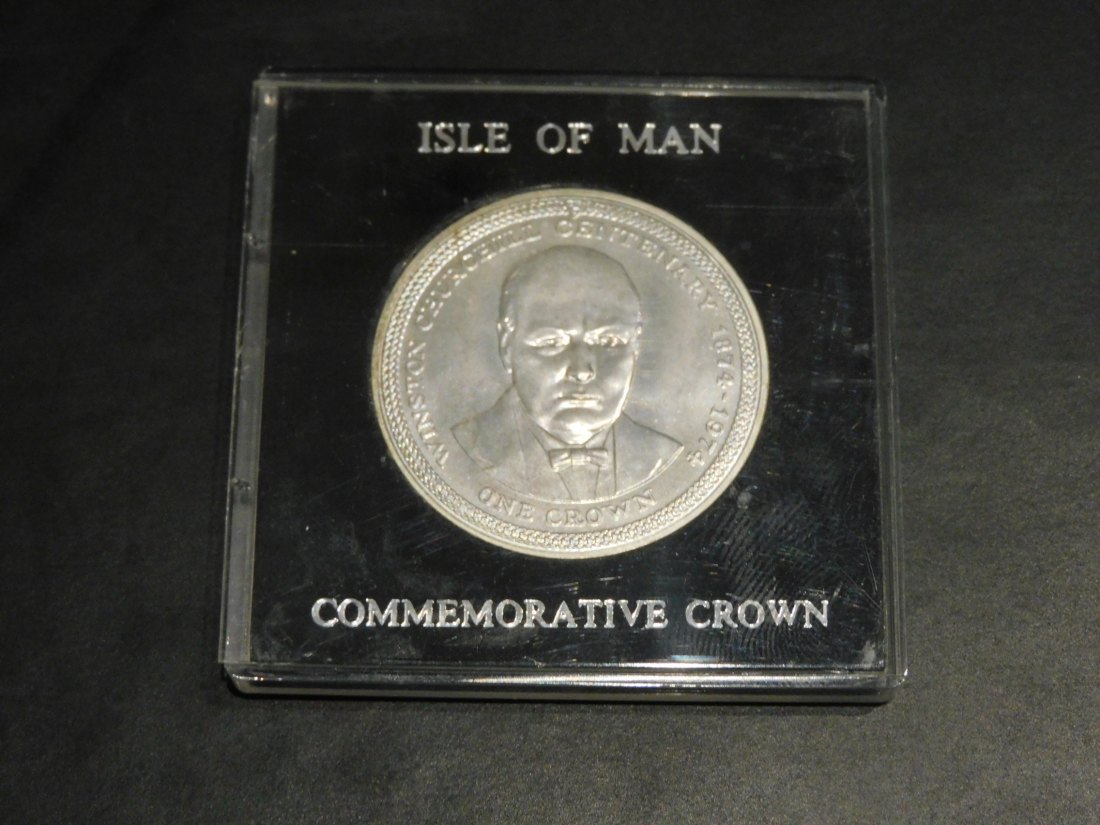  ISLE OF MAN 1 CROWN 1974.GRADE-PLEASE SEE PHOTOS.   