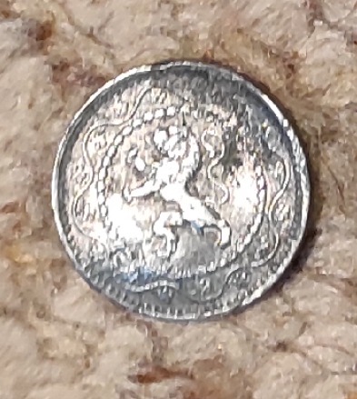  Belgien 10 Cents 1917, Zink, seltenser Jahrgang   