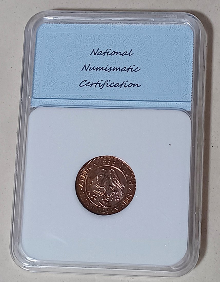  1956 South Africa PROOF Elizabeth II Quarter Penny 1/4P NNC PF70RD MINTAGE 1,700 VERY RARE   